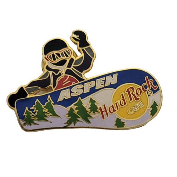 Hard Rock Cafe Snow Boarder ASPEN 2000 Pin K42 - Picture 5 of 5